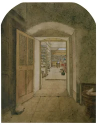 Das große Laboratorium vom Dunkelraum aus gesehen, 1860